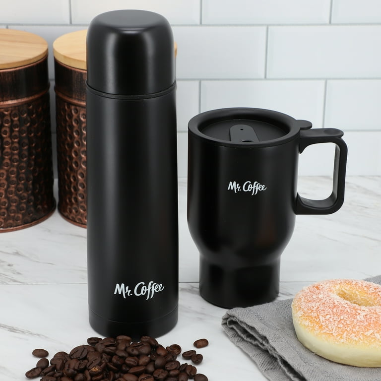 Mr. Coffee Javelin 2 Piece Thermal Bottle and Travel Mug Set in