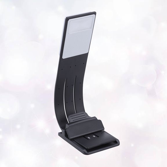 WHAMVOX Portable Rechargeable Reading Lamp with Eye Protection and Flexible Arm for Books in Black PC Material
