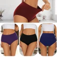 thumbnail image 4 of 3Pcs/Set Women Menstrual Panties Cotton High Rise Period Underwear High Absorbency Leak Proof Heavy Flow Incontinence Briefs, 4 of 5