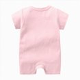 thumbnail image 4 of KPOPLK Baby Boy Pajama Lightweight Short Sleeve Baby Romper Jumpsuit with Snap Closure Infant Newborn Boy Sleep Clothes Size 9-12 Months,Light Pink, 4 of 4