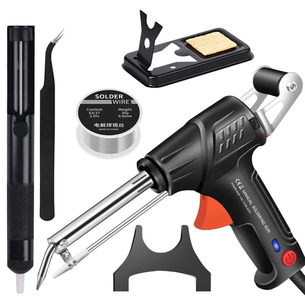 Pistola de Soldadura Portátil 110V con Pistola de Soldadura Semiautomática Multifuncional Ligera 60W Hierro de Soldadura