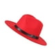 thumbnail image 1 of Sonducket Sombrero de ala ancha de fieltro, gorro Vintage para mujer, gorro cálido de invierno, accesorios de ropa de viaje para fiestas Sombreros rojo, 1 of 8