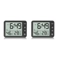 thumbnail image 2 of Inteprter Reloj Digital de escritorio, Sensor Dual, alarma electrónica, termómetro, botón de operación, funciona con batería, temporizador LCD, No.01 2piezas Inteprter CBP162525, 2 of 6