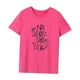 thumbnail image 3 of Camiseta de verano para mujer, ropa de calle, Tops de verano con cuello redondo para mujer, para trabajo de oficina Rosa Rosa, 3 of 7