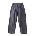 thumbnail image 2 of Antinious Toddler Boys Sweatpants Pants Solid Loose Elastic Waist go Pants,Boys Girls Pants,Kids Jogger Pants,Dark Gray,150, 2 of 5