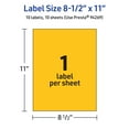 thumbnail image 6 of Avery Printable Sticker Paper, Bright Yellow, 8.5" x 11", 10ct, 6 of 10