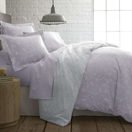 - Shabby Chic Floral Printed 100-percent Cotton Sateen 3-piece Comforter Set by Southshore Fine Linens