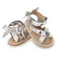 thumbnail image 5 of AKAFMK Kids Sandals,Toddler Sandals,Toddler Baby Girls Boys Baby Shoes Soft Sole Non-slip Baby Toddler Sandals,Silver,6-9 Months, 5 of 7