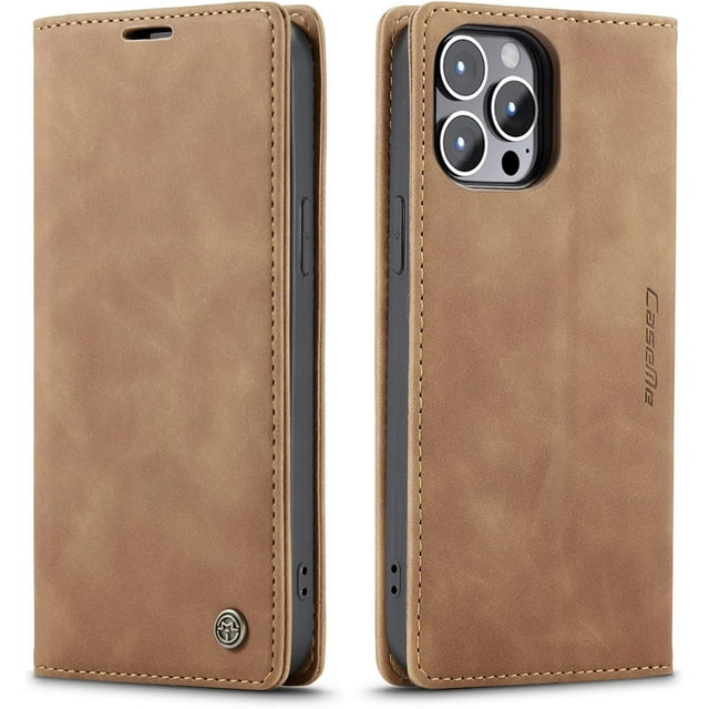 Funda de cuero tipo billetera para iPhone 13 Pro Max, funda plegable con soporte magnético, ranura para tarjetas, funda protectora para iPhone 13 Pro Max de 6,7 pulgadas