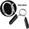 thumbnail image 4 of Barbell Clamps Dumbbell Spring Clip Circlip Collars 1 Inch Weight Bars Clips Fitness Weightlifting Lock Buckle for Standard Bar 25mm 2 Pack, 4 of 7