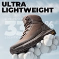 thumbnail image 3 of NORTIV 8 Men's Waterproof Work Tactical Hiking Boots Military Combat Boots with Arch Support, Lightweight Cushion Sole for Work All Day Outdoor Motorcycle, 3 of 8