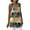 Yellow, variant on IROINNID Shift Dress For Women Sleeveless Printed Checkered Loose Casual Dress Vest Dress V-Neck Knee-Length Dress