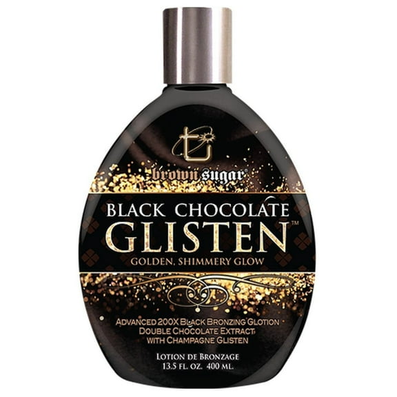 Brown Sugar Black Chocolate Glisten Shimmering Bronzer Tanning Bed Lotion