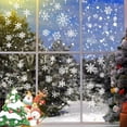 thumbnail image 1 of Bearachild Copos de nieve de PVC para ventana, 2 uds., añaden encanto a las decoraciones navideñas, el tamaño adecuado se adapta a la mayoría Kits de decoración para fiestas, 1 of 4
