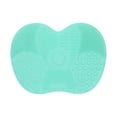 thumbnail image 1 of Almohadilla limpiadora para brochas de maquillaje, herramienta de limpieza con almohadilla de fregado, brocha de maquillaje de silicona Verde, 1 of 9