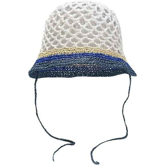 CoCopeaunts Sun Hat for Women Wide Brim Summer Hat Hook Floral Fishing Hats Foldable Hollow Beach Hat 2023