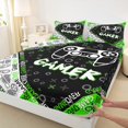thumbnail image 3 of Homewish Gamepads Gamer 4 Pieces Queen Sheet Sets For Female Men Teens,Video Game Ultra Soft Flat Sheet,Abstract Game Queen Fitted Sheet,Ultra Soft Home Decor, 3 of 7