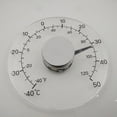 thumbnail image 3 of Minkissy Thermometer Acrylic Stainless Steel Home Users 3Pcs 4.3 Inch Diameter, 3 of 8
