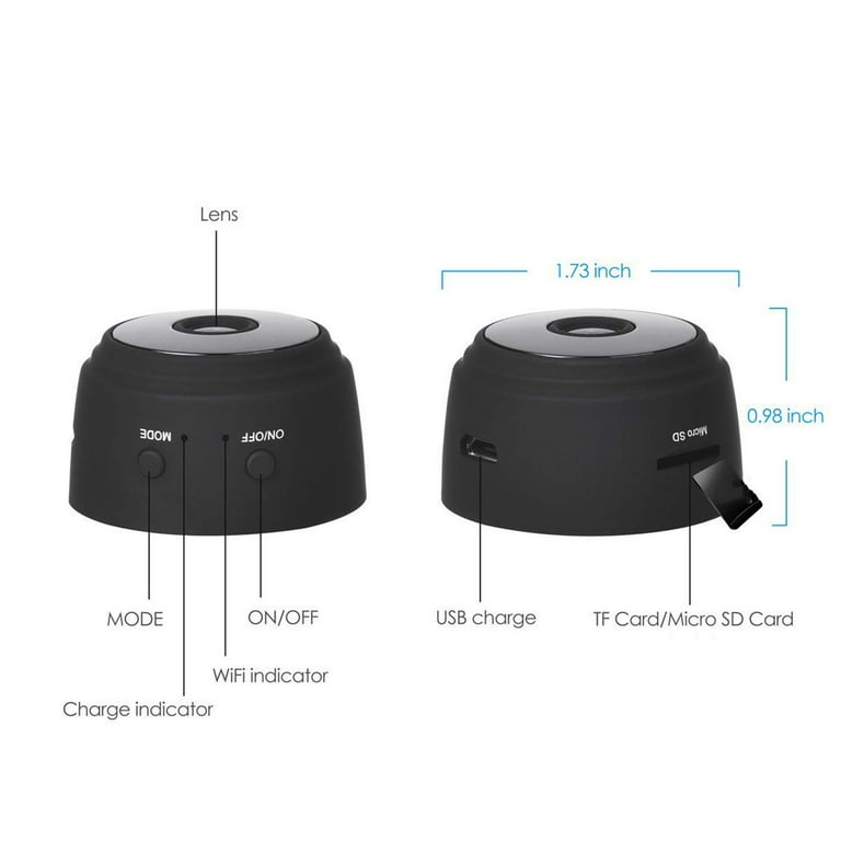 MicroSpia WiFi HD Nascosta Audio Video Mini Camera P2P CursOnline