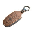 thumbnail image 6 of For Ford Model Car Key Fob Leather Case Holder Keyless Remote Control Cover Blue, 6 of 6