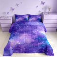 thumbnail image 2 of Homewish Blue Galaxy Queen Comforter Set, Constellations Horoscopes Comforter Sets Queen, Colorful Stars Reversible, 3 Pieces 1 Comforter and 2 Pillowcases, 2 of 6
