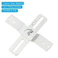 thumbnail image 4 of Uxcell 4" Light Crossbar 1 Set Cross-Shaped Mounting Bracket 180 Rotation Universal Light Fixture Silver Tone, 4 of 6