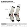 thumbnail image 2 of Bingfone Compression Socks for Women and Men Long Socks for Running Athletic Cycling Nurse- Raindrop Kitten Paw, 2 of 6