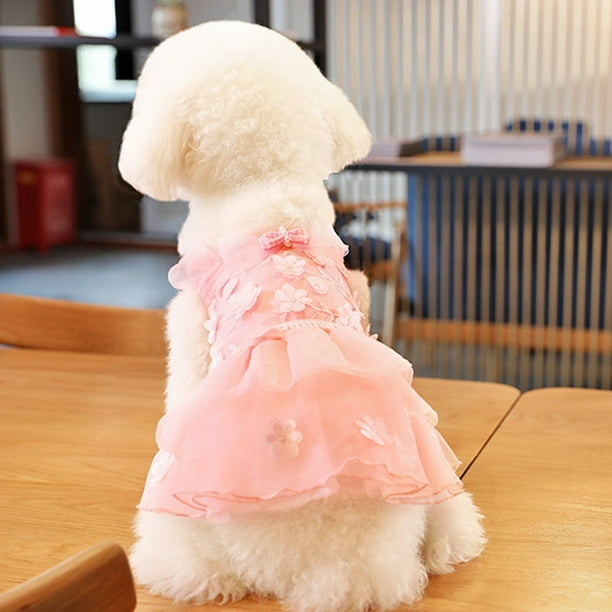 Ropa para Mascotas XWSHYW Vestido para Perros Estampado de Piña Primavera Verano