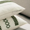 thumbnail image 5 of Lanola Set of 2 Sage Green Boho Decorative Pillow Covers 18x18 Inch Farmhouse Rustic Couch Throw Pillows Modern Summer Cotton Cushion Covers Retro Cute Macrame Woven Spring Decor for Bed Sofa Chair, 5 of 7