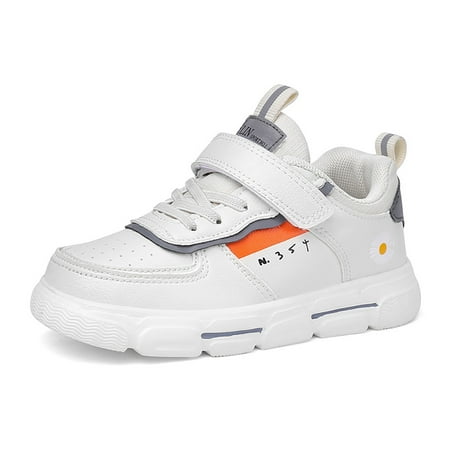 

Engtoy Little Big Kids Fashion Sneakers Hook and Loop Breathable Casual Walking Shoes