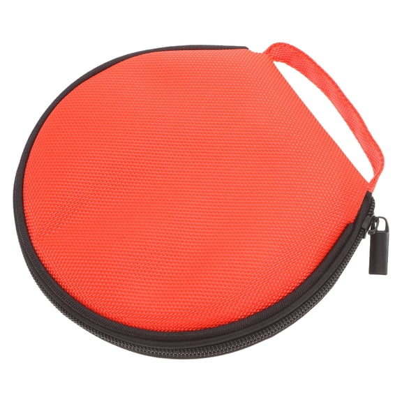 NICEXMAS Oxford Fabric CD Storage Pouch, Wear-Resistant Portable Organizer for Car and Home, Orange Color