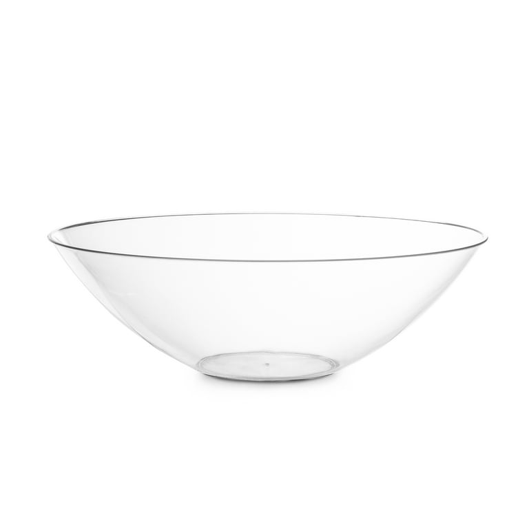 Posh Setting Clear Plastic Bowls for Parties, Disposable Serving