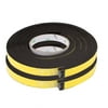 2Pcs 15 x 10mm Single Sided Self Adhesive Shockproof Sponge Foam Tape 2M Length