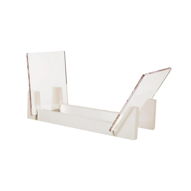 tamizeot Vinyl Record Organizer Stand Acrylic Shelf With Protective Features For Easy Records Stand Album Storage Display