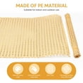 thumbnail image 2 of Toorise Plastic Rattan Webbing Roll Washable Faux Cane Webbing PE Artificial Woven Open Mesh Cane Handwoven Synthetic Poly Rattan Roll for DIY Furniture Chair Cabinet, 2 of 10