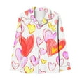 AnuYalue Valentines Day 2 Piece Pajamas Sets Womens Love Heart Printed