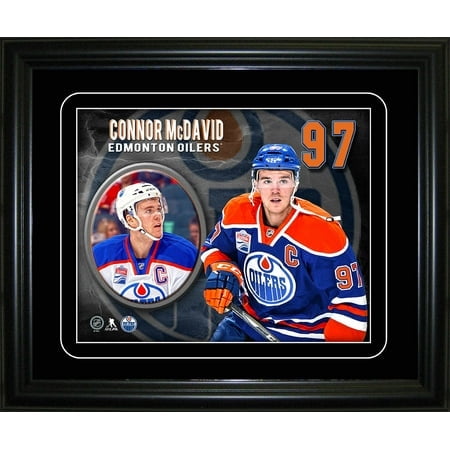 Connor McDavid Edmonton Oilers Captain Portrait Frame