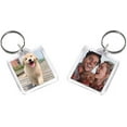 thumbnail image 2 of 25Pcs Clear Acrylic Photo Keychains Blank Square Shape Picture Frame Keychain Keyring Insert Personalized Keychain Snap in Insert Key Chain Keyrings, 2 of 5