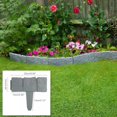 thumbnail image 4 of Stone Effect Plastic Palisade Fence, Garden Fence Edging, DIY Decorative Flower Grass Bed Border for Landscaping Walkways, Plant Border Palisade Trellis, 4 of 8