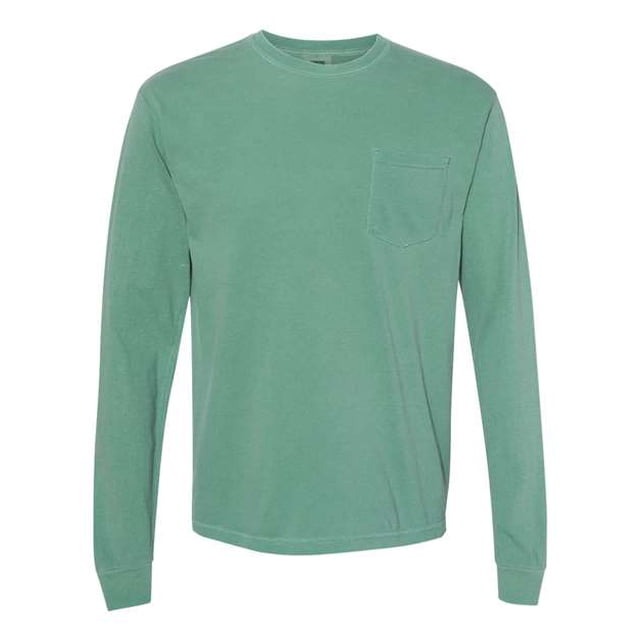 Camiseta con bolsillo de manga larga de peso pesado Comfort Colors Colores Confort 4410