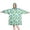 Alien UFO Pale Green Pattern, variant on Wearable Blanket Hoodie,Alien UFO Teal Pattern Oversized Sherpa Blanket Hoodie with Super Pockets,Super Warm Fuzzy Pullover for Women & Men