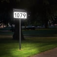 thumbnail image 6 of Solar House Number Sign, LED Illuminated Outdoor Plaque with Smart Control, 3-Color in 1 Solar Powered Light with Stakes for in Ground for Outside Home, Yard, Street, 6 of 11