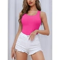 thumbnail image 4 of Charmo Camisole pour Femmes en Coton Extensible, Dos Nageur, Débardeur avec Soutien-Gorge Intégré, sous-Vêtement Cami, 4 of 5