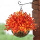 thumbnail image 2 of Inteprter 4 pack/lote elegante ramo de flores artificiales decoración de flores artificiales para interiores o exteriores Decoración naranja violeta, 2 of 6