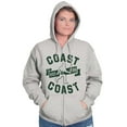 thumbnail image 3 of Bigfoot Coast to Coast Hide and Seek Unisex Fleece Graphic Zip Up Hoodie Brisco Brands 2X, 3 of 5
