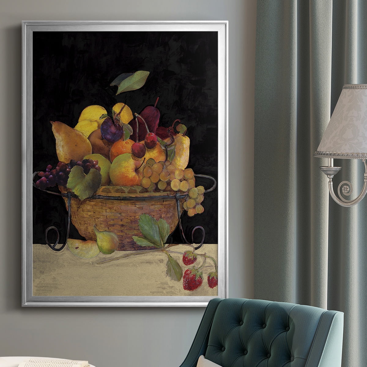 Fruit Basket II Revisit Premium Framed Print - Ready to Hang