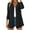 Black, variant on Wdfiry Women's Cardigan Solid Color Casual Loose Open Front Outerwear Long Sleeve Comfort Fall Cardigan