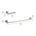 thumbnail image 2 of Alma 2-Piece Bathroom Hardware Set in Brushed Nickel, 2 of 2