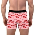 thumbnail image 3 of REORIAFEE Mens Boxer Briefs Valentine's Day Heart Graphic Breathable Boxer Briefs Mid-Rise Comfort Elastic Waistband Underwear Men Stretch Boxers Pink XXL, 3 of 7