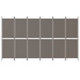 thumbnail image 3 of Carevas 6-Panel Room Divider Anthracite 118.1"x86.6" Fabric, 3 of 7